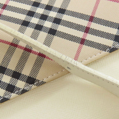 BURBERRY バーバリー ノバチェック ショルダーバッグ レザー レディース 中古
