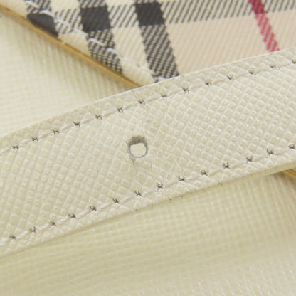 BURBERRY バーバリー ノバチェック ショルダーバッグ レザー レディース 中古