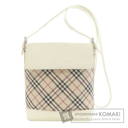 BURBERRY バーバリー ノバチェック ショルダーバッグ レザー レディース 中古
