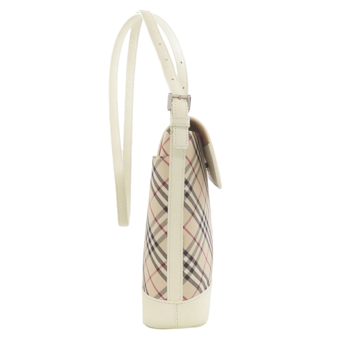 BURBERRY バーバリー ノバチェック ショルダーバッグ レザー レディース 中古