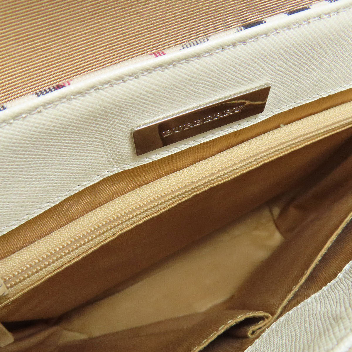 BURBERRY バーバリー ノバチェック ショルダーバッグ レザー レディース 中古