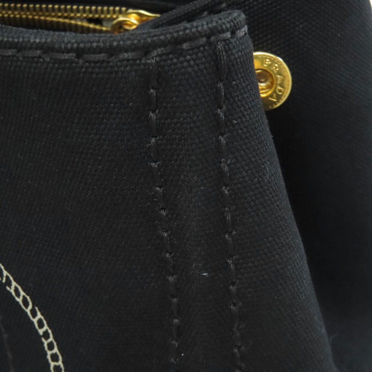 PRADA プラダ カナパミニ 2WAY ハンドバッグ キャンバス レディース 中古