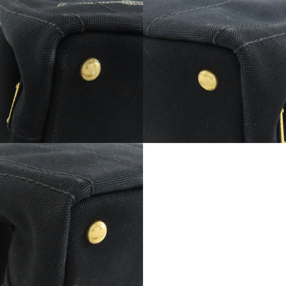PRADA プラダ カナパミニ 2WAY ハンドバッグ キャンバス レディース 中古