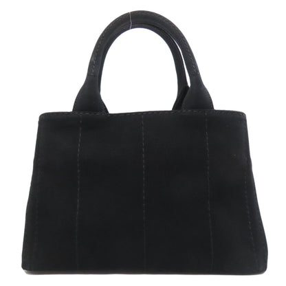 PRADA プラダ カナパミニ 2WAY ハンドバッグ キャンバス レディース 中古