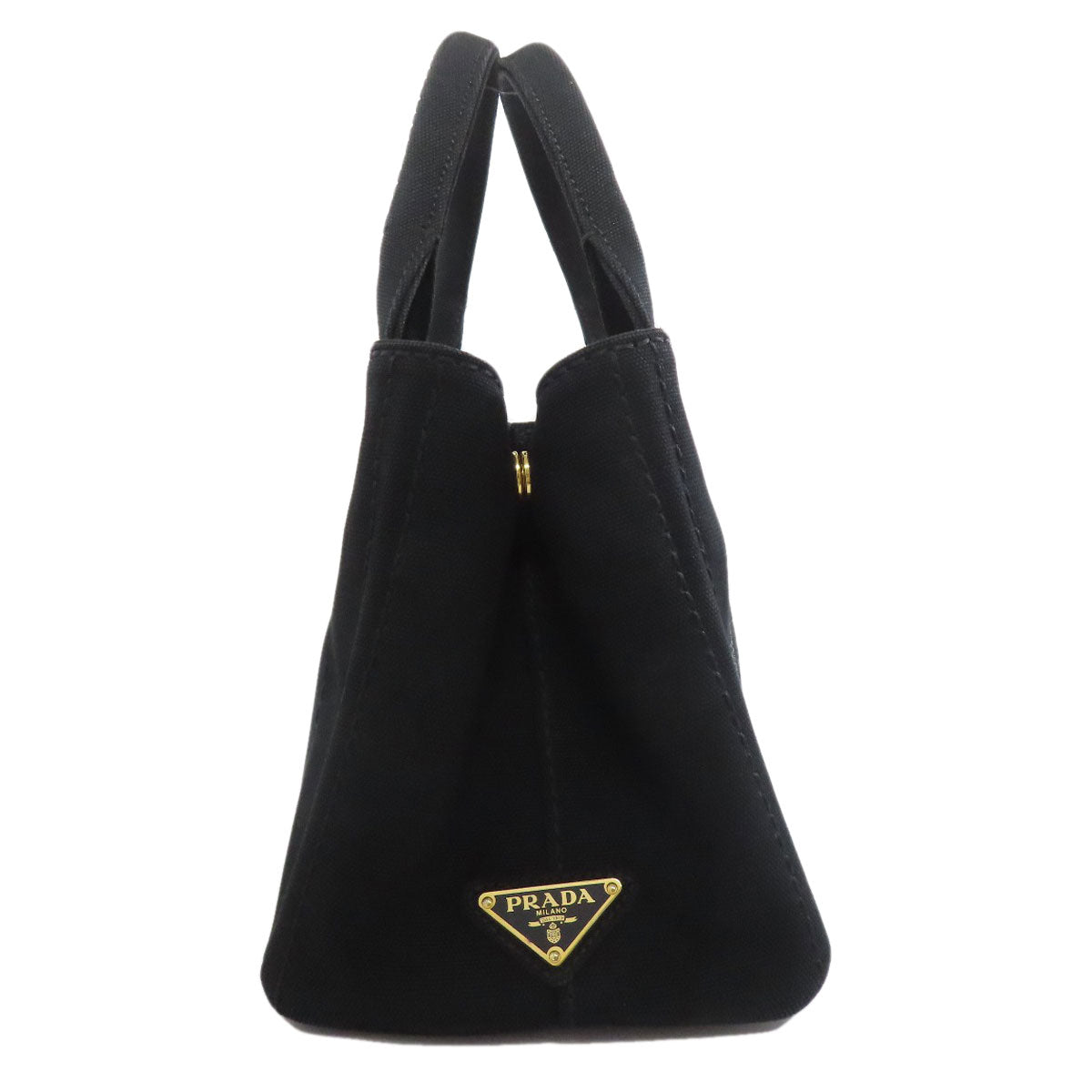 PRADA プラダ カナパミニ 2WAY ハンドバッグ キャンバス レディース 中古