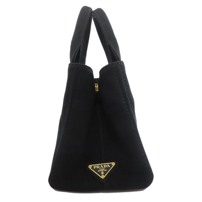 PRADA プラダ カナパミニ 2WAY ハンドバッグ キャンバス レディース 中古