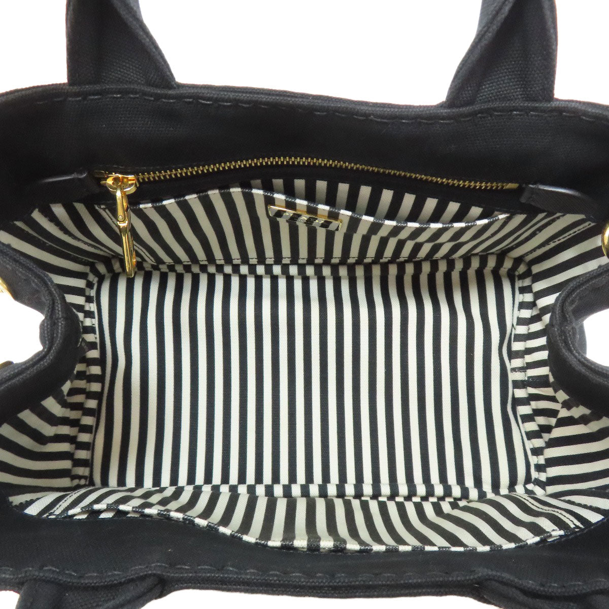 PRADA プラダ カナパミニ 2WAY ハンドバッグ キャンバス レディース 中古