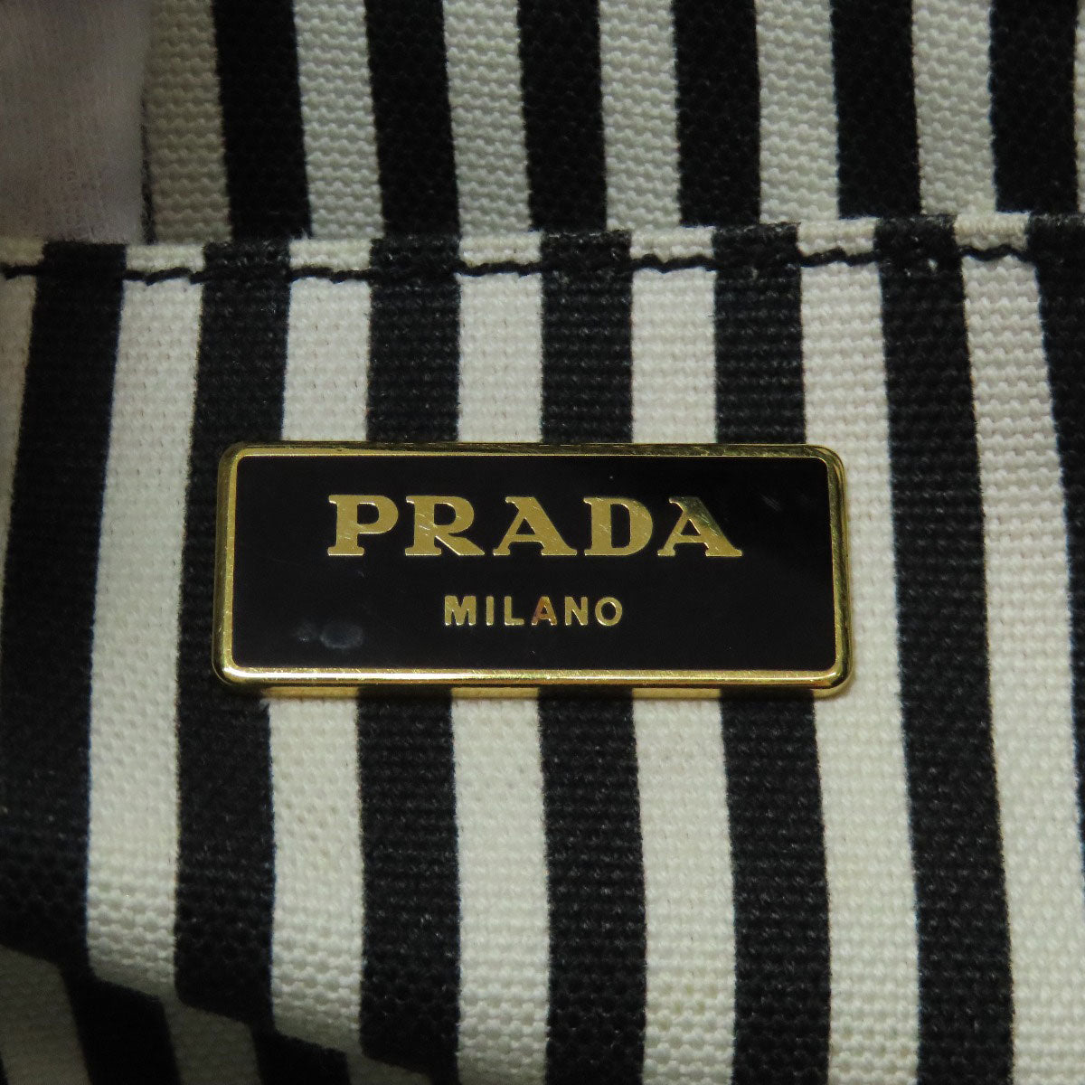 PRADA プラダ カナパミニ 2WAY ハンドバッグ キャンバス レディース 中古
