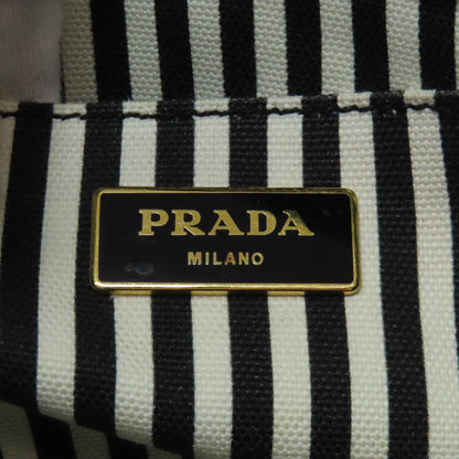 PRADA プラダ カナパミニ 2WAY ハンドバッグ キャンバス レディース 中古