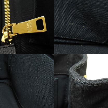 PRADA プラダ カナパ ミニ 2WAY ハンドバッグ キャンバス レディース 中古