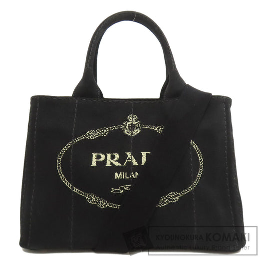 PRADA プラダ カナパ ミニ 2WAY ハンドバッグ キャンバス レディース 中古