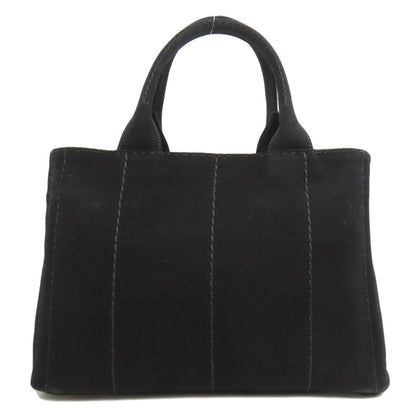 PRADA プラダ カナパ ミニ 2WAY ハンドバッグ キャンバス レディース 中古