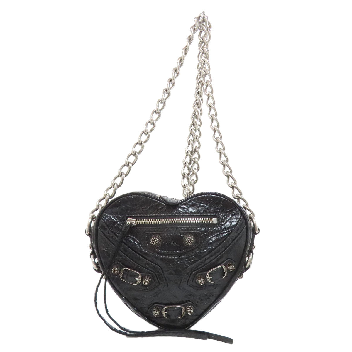 BALENCIAGA バレンシアガ ハートモチーフ ショルダーバッグ レザー レディース 中古