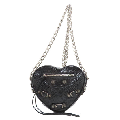 BALENCIAGA バレンシアガ ハートモチーフ ショルダーバッグ レザー レディース 中古