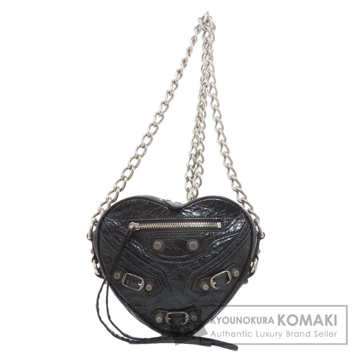 BALENCIAGA バレンシアガ ハートモチーフ ショルダーバッグ レザー レディース 中古