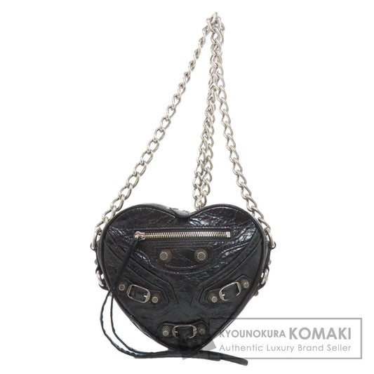 BALENCIAGA バレンシアガ ハートモチーフ ショルダーバッグ レザー レディース 中古