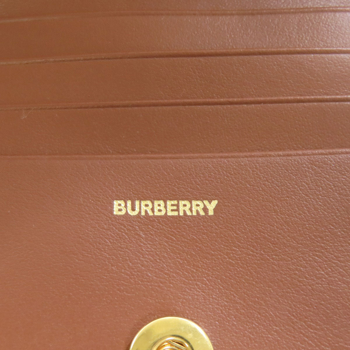 BURBERRY バーバリー TBロゴパターン 二つ折り財布（小銭入れあり） レザー レディース 中古