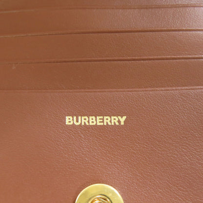 BURBERRY バーバリー TBロゴパターン 二つ折り財布（小銭入れあり） レザー レディース 中古