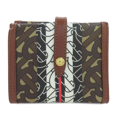 BURBERRY バーバリー ロゴ 二つ折り財布（小銭入れあり） PVC レディース 中古