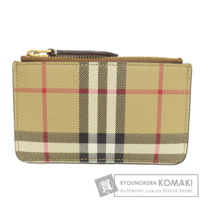 BURBERRY バーバリー ノバチェック コインケース レザー レディース 中古