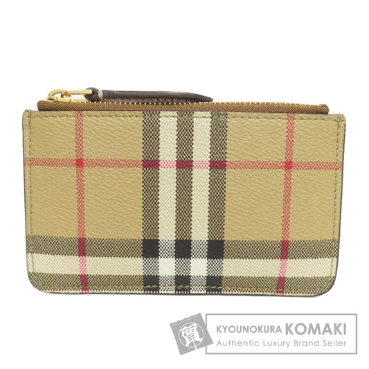 BURBERRY バーバリー ノバチェック コインケース レザー レディース 中古