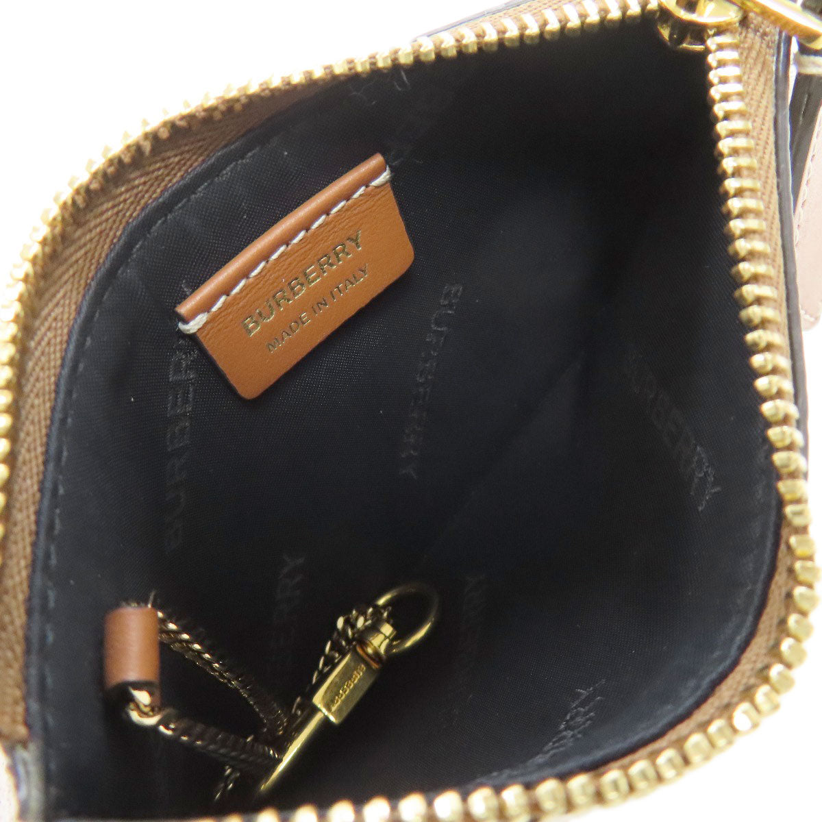 BURBERRY バーバリー ノバチェック コインケース レザー レディース 中古