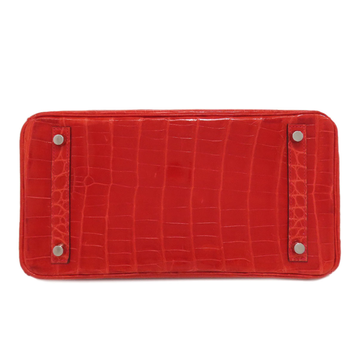 HERMES エルメス バーキン30 シルバー金具 ハンドバッグ ニロティカス レディース 中古