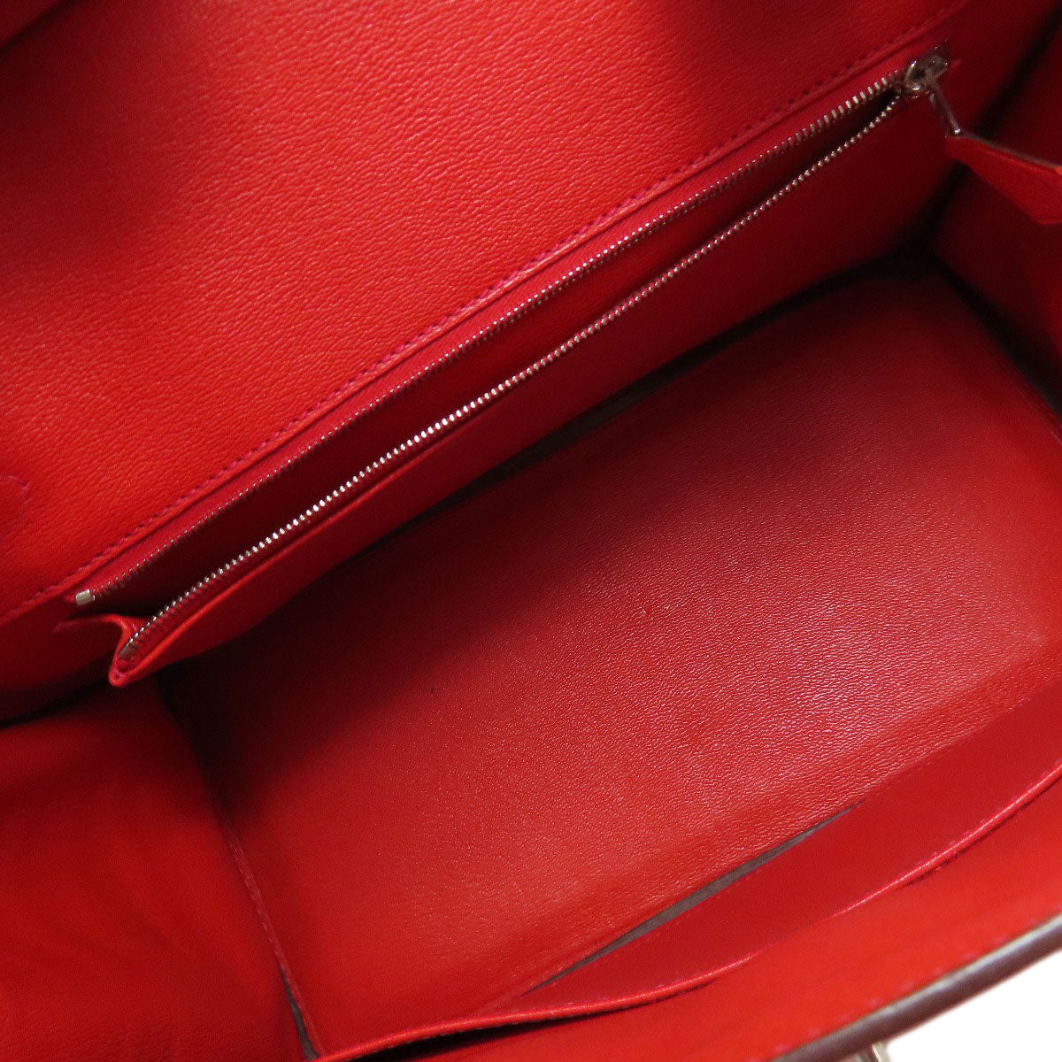HERMES エルメス バーキン30 シルバー金具 ハンドバッグ ニロティカス レディース 中古