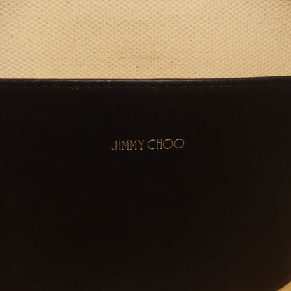 Jimmy Choo ジミーチュウ ロゴ トートバッグ キャンバス レディース 中古
