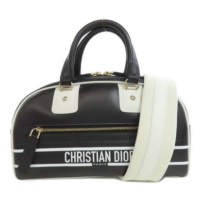 CHRISTIAN DIOR クリスチャンディオール ヴァイブ 2WAY ハンドバッグ カーフ レディース 中古
