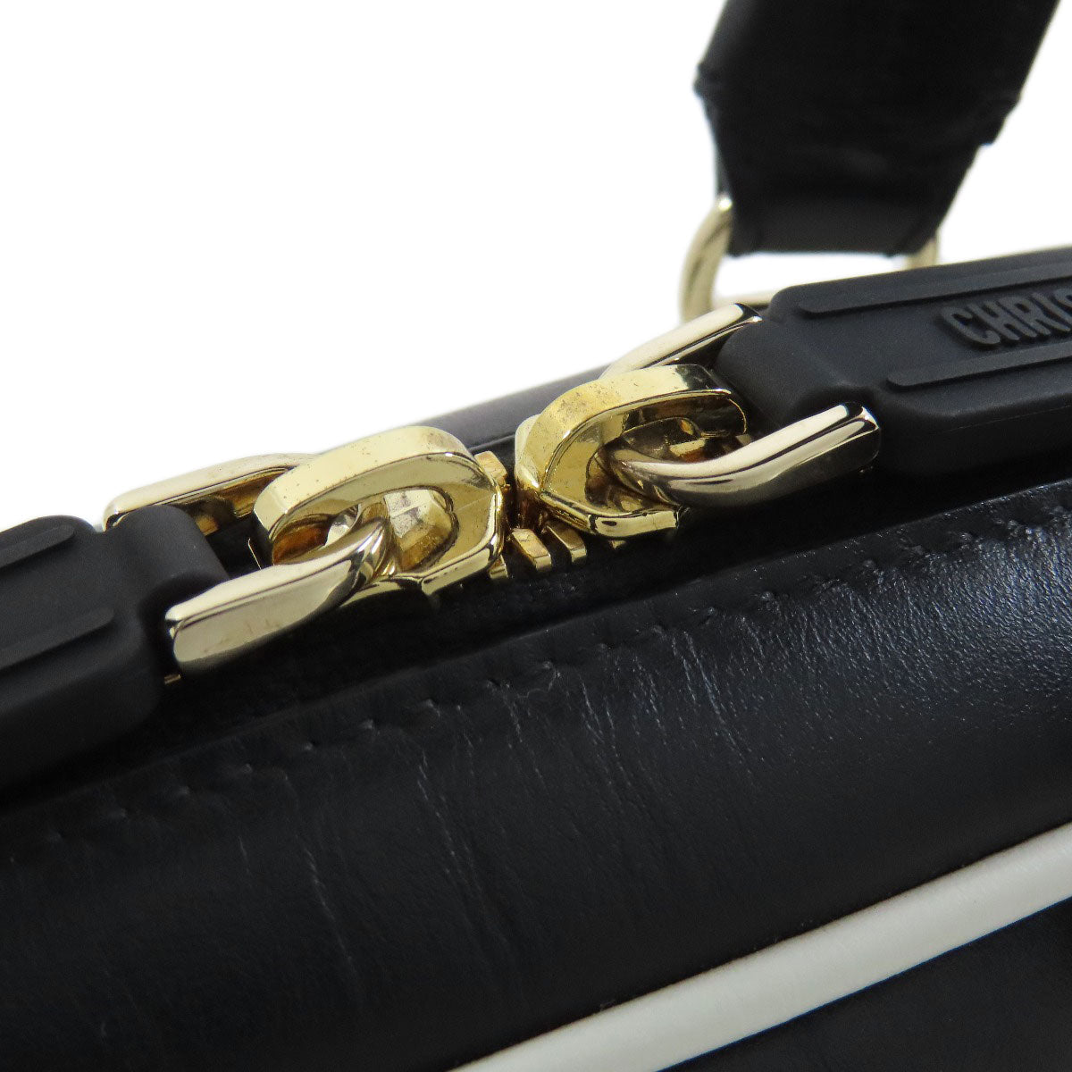 CHRISTIAN DIOR クリスチャンディオール ヴァイブ 2WAY ハンドバッグ カーフ レディース 中古