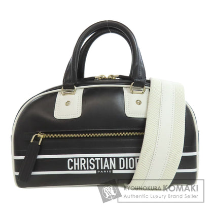 CHRISTIAN DIOR クリスチャンディオール ヴァイブ 2WAY ハンドバッグ カーフ レディース 中古