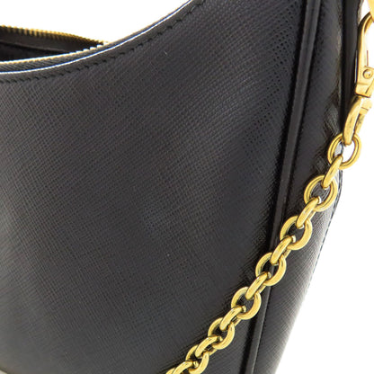 PRADA プラダ ロゴ金具 2WAY ショルダーバッグ サフィアーノ レディース 中古