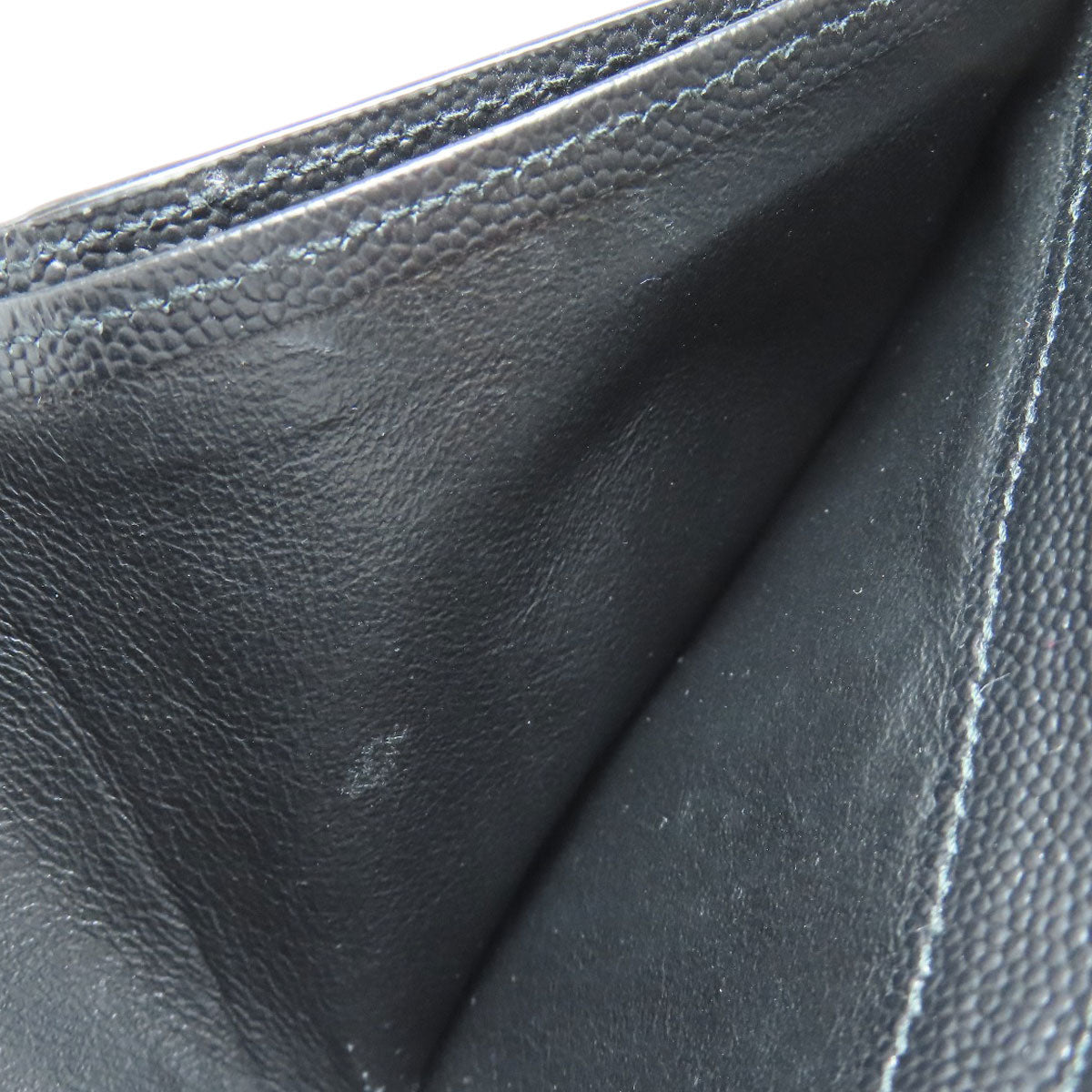 SAINT LAURENT サンローラン ロゴ 二つ折り財布（小銭入れあり） レザー レディース 中古