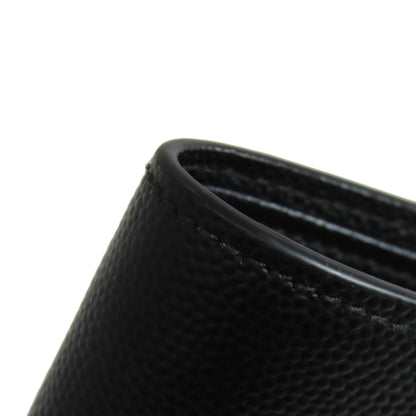 SAINT LAURENT サンローラン ロゴ 二つ折り財布（小銭入れあり） レザー レディース 中古