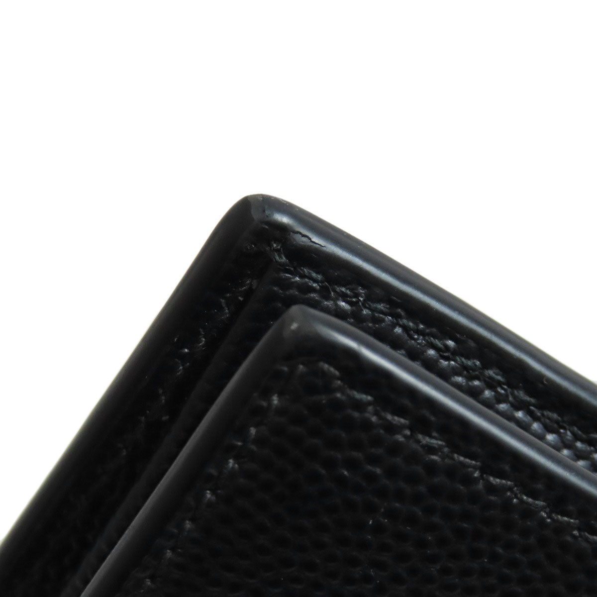 SAINT LAURENT サンローラン ロゴ 二つ折り財布（小銭入れあり） レザー レディース 中古