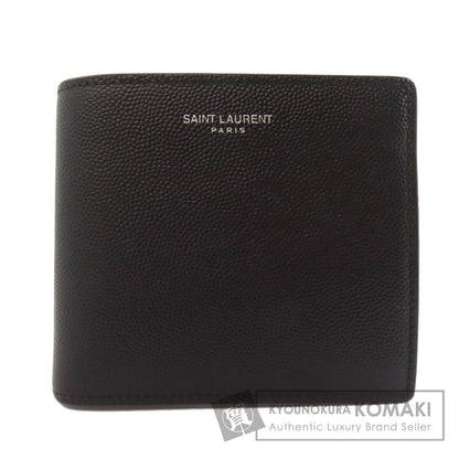SAINT LAURENT サンローラン ロゴ 二つ折り財布（小銭入れあり） レザー レディース 中古