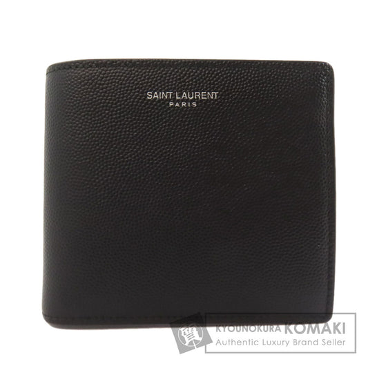 SAINT LAURENT サンローラン ロゴ 二つ折り財布（小銭入れあり） レザー レディース 中古