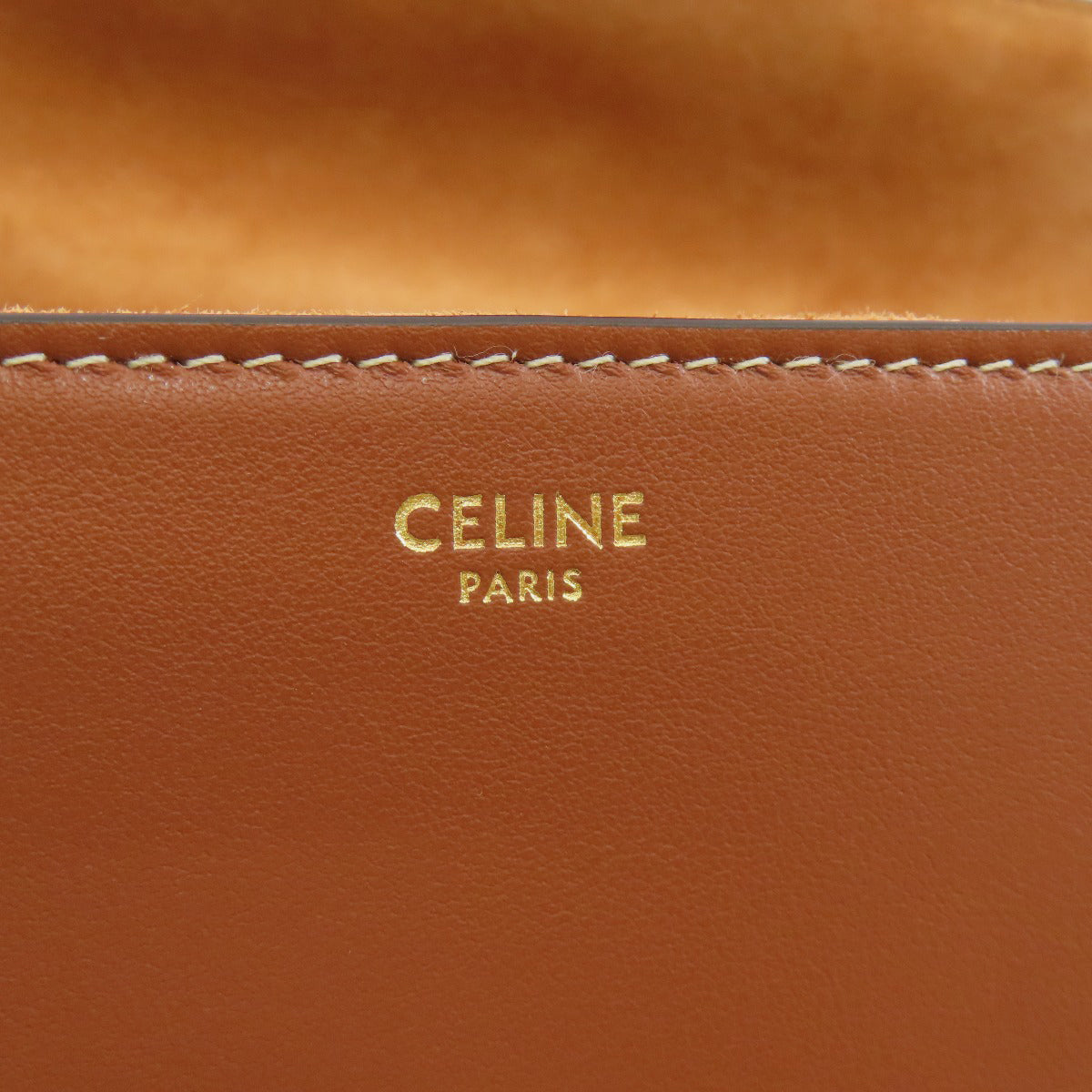 CELINE セリーヌ セーズ ティーン ソフト ショルダーバッグ カーフ レディース 中古