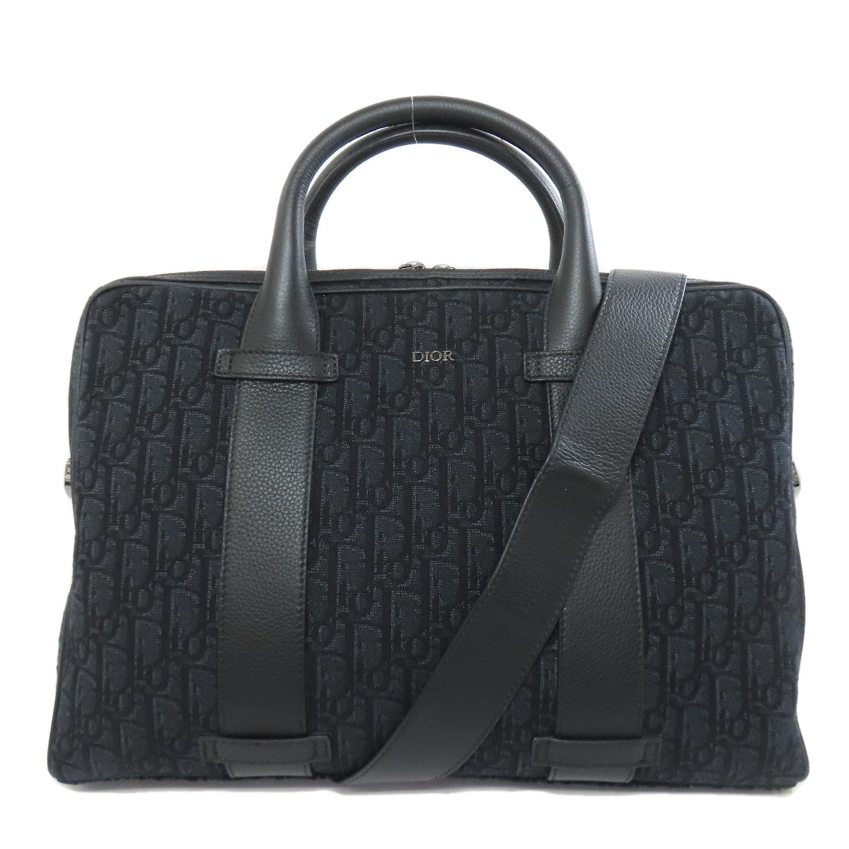 CHRISTIAN DIOR クリスチャンディオール トロッター柄 2WAY ビジネスバッグ キャンバス メンズ 中古