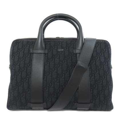 CHRISTIAN DIOR クリスチャンディオール トロッター柄 2WAY ビジネスバッグ キャンバス メンズ 中古