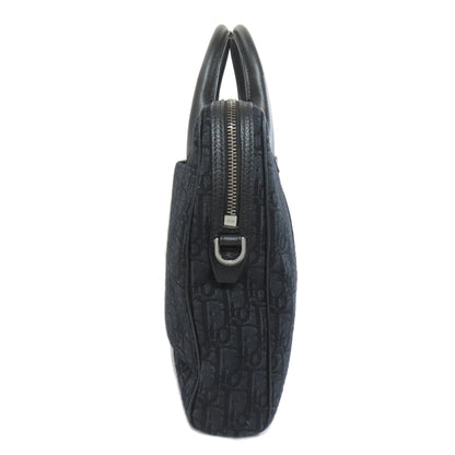 CHRISTIAN DIOR クリスチャンディオール トロッター柄 2WAY ビジネスバッグ キャンバス メンズ 中古