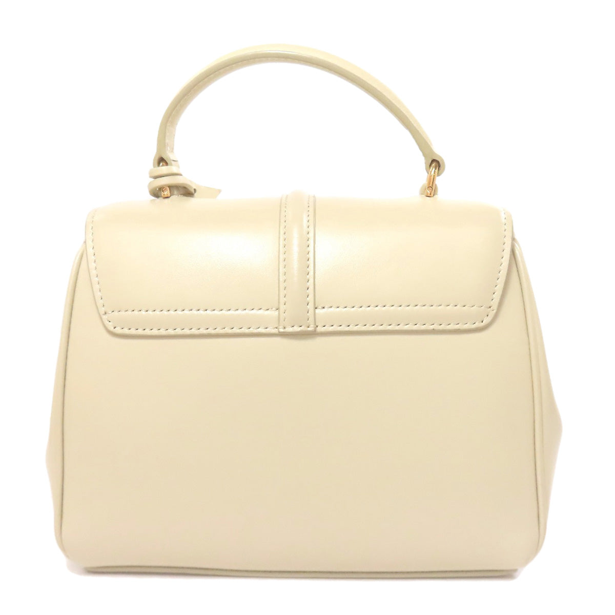 CELINE セリーヌ ロゴ ハンドバッグ レザー レディース 中古