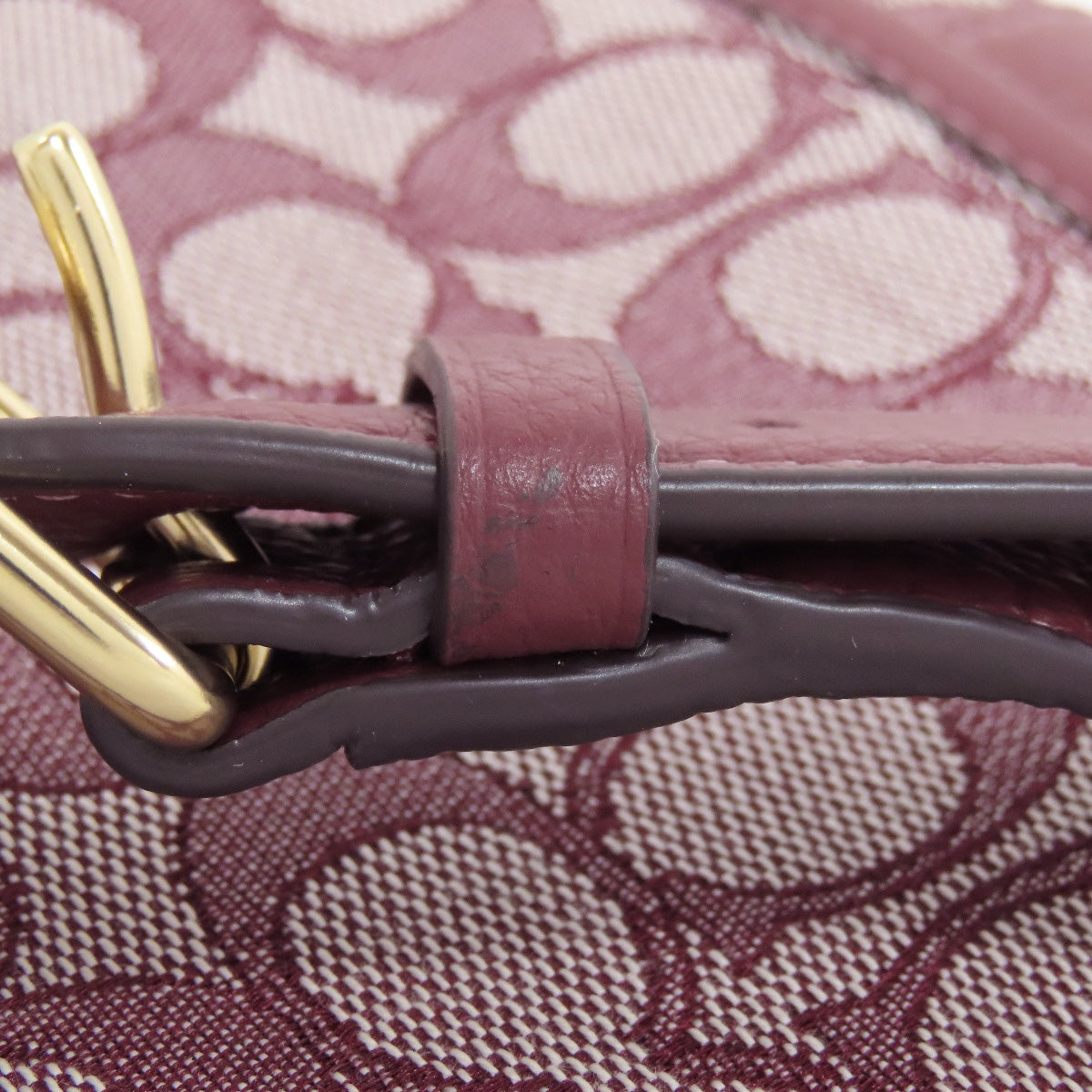 COACH コーチ C8321 シグネチャー ショルダーバッグ キャンバス レディース 中古