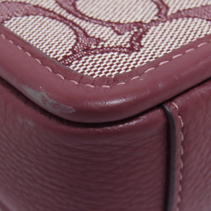 COACH コーチ C8321 シグネチャー ショルダーバッグ キャンバス レディース 中古
