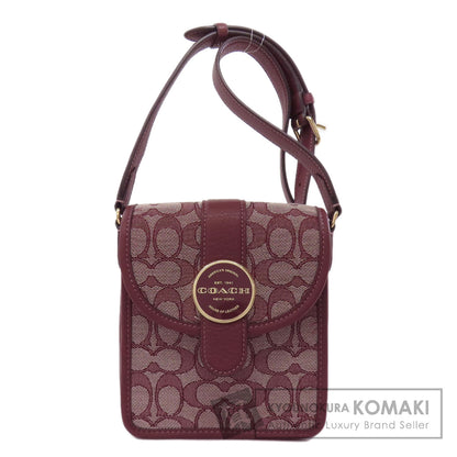 COACH コーチ C8321 シグネチャー ショルダーバッグ キャンバス レディース 中古