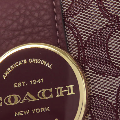 COACH コーチ C8321 シグネチャー ショルダーバッグ キャンバス レディース 中古