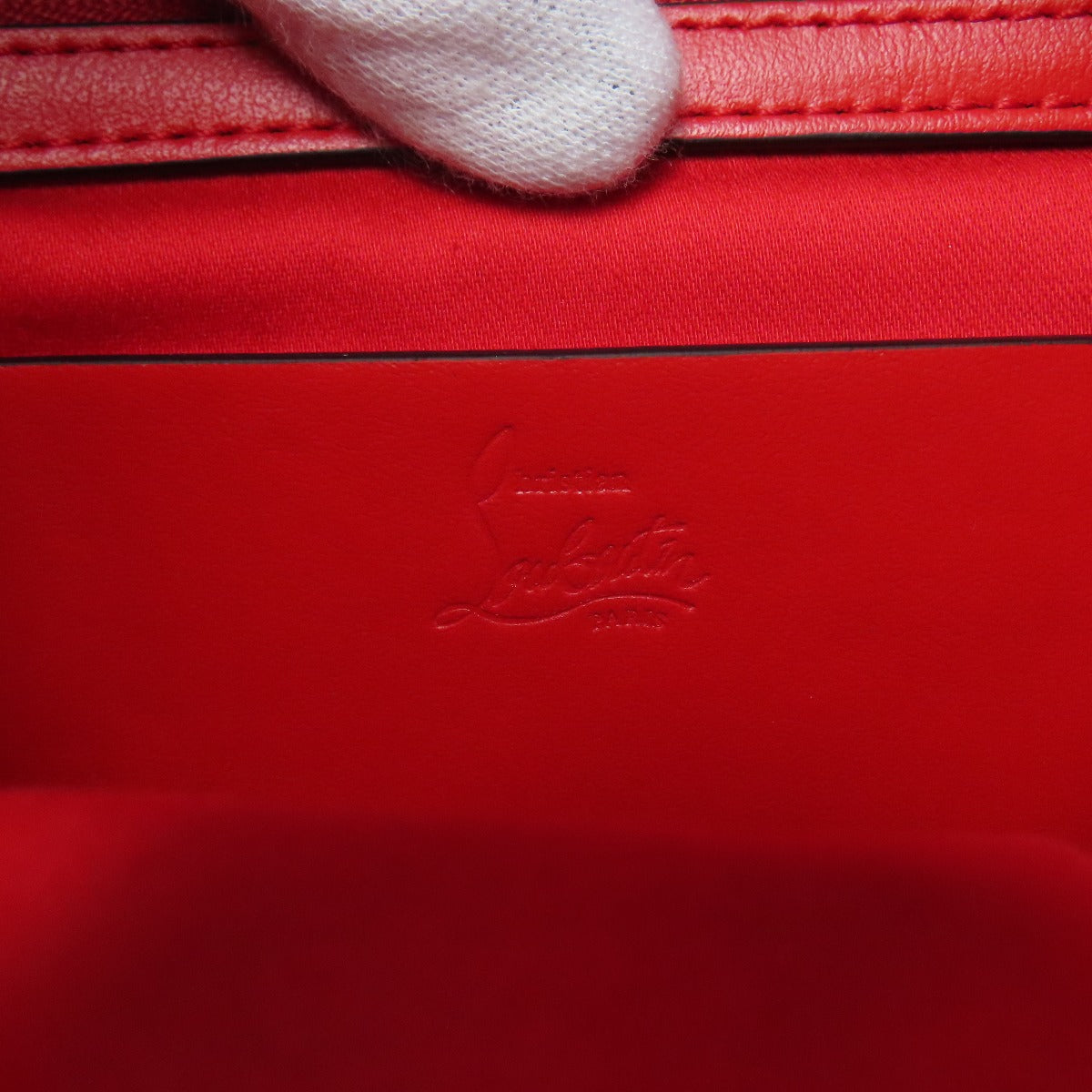 Christian Louboutin クリスチャンルブタン スタッズ ワンショルダー ハンドバッグ レザー レディース 中古