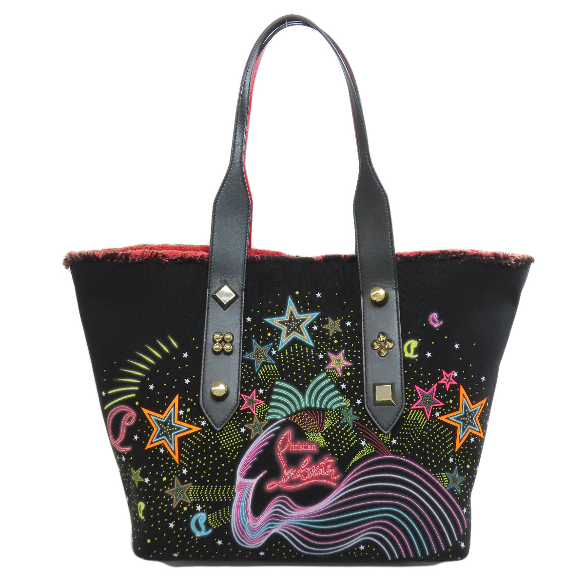 Christian Louboutin クリスチャンルブタン スターライトコレクション トートバッグ キャンバス レディース 中古