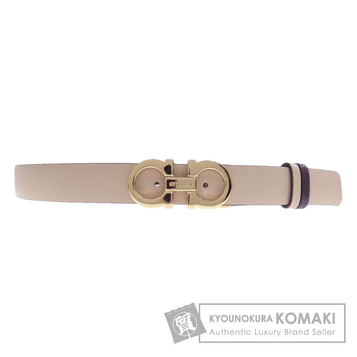 Salvatore Ferragamo サルヴァトーレフェラガモ ガンチーニ金具 ベルト レザー メンズ 中古